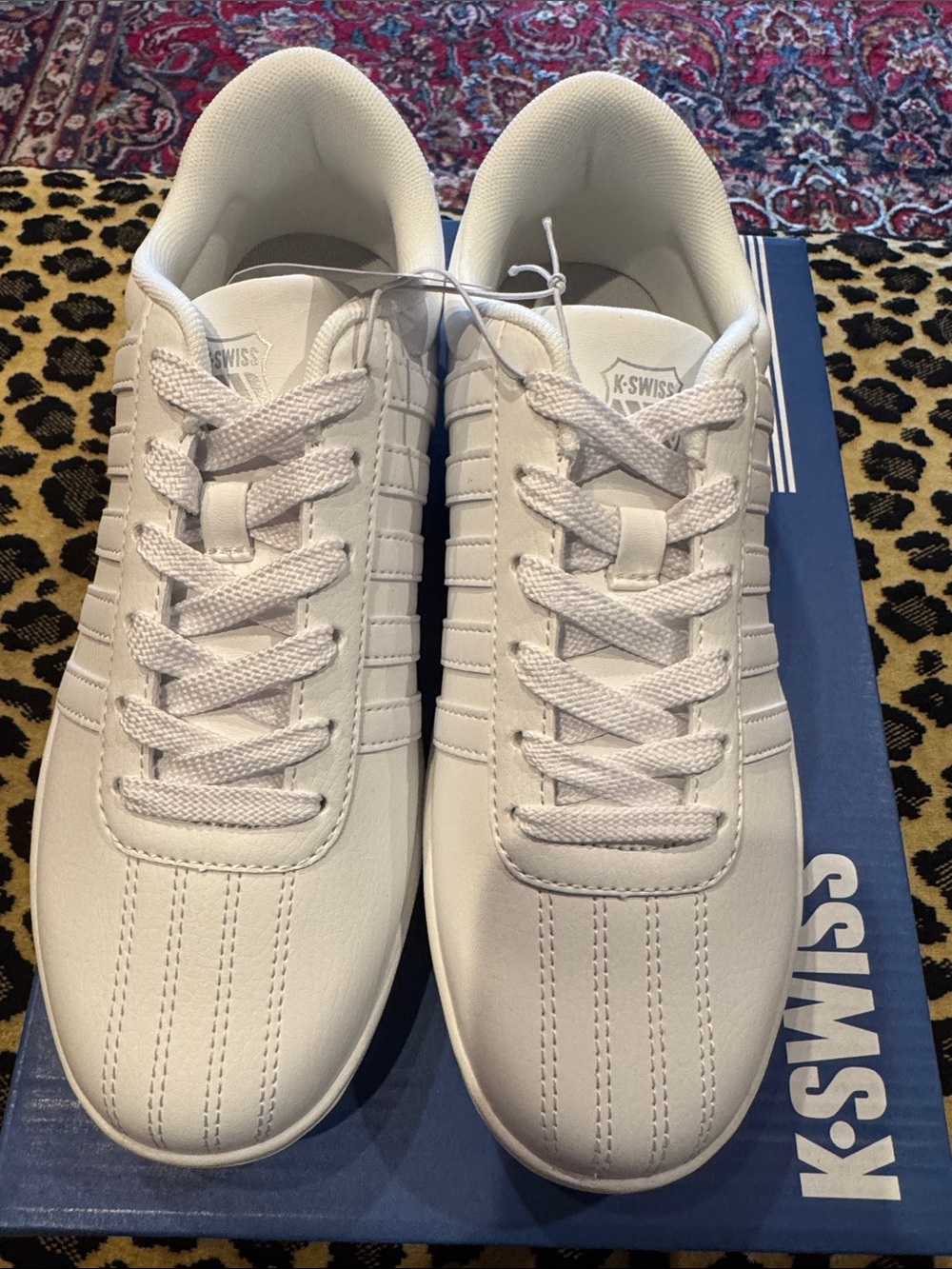 K-Swiss Women’s Classic Court Sneakers in White